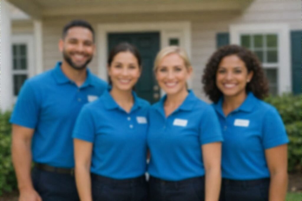 professional cleaning service team Orange County CA