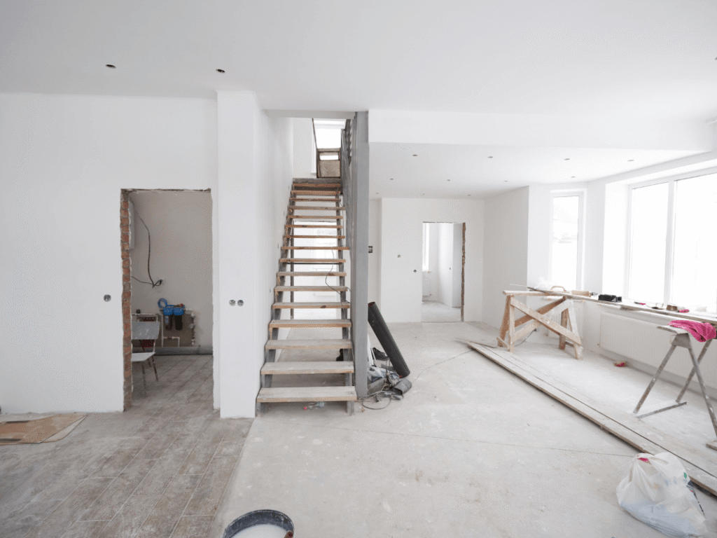 empty interior after construction clean Orange County